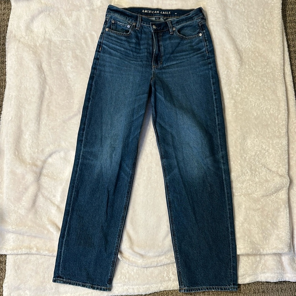 American eagle baggy high rise crossover jeans